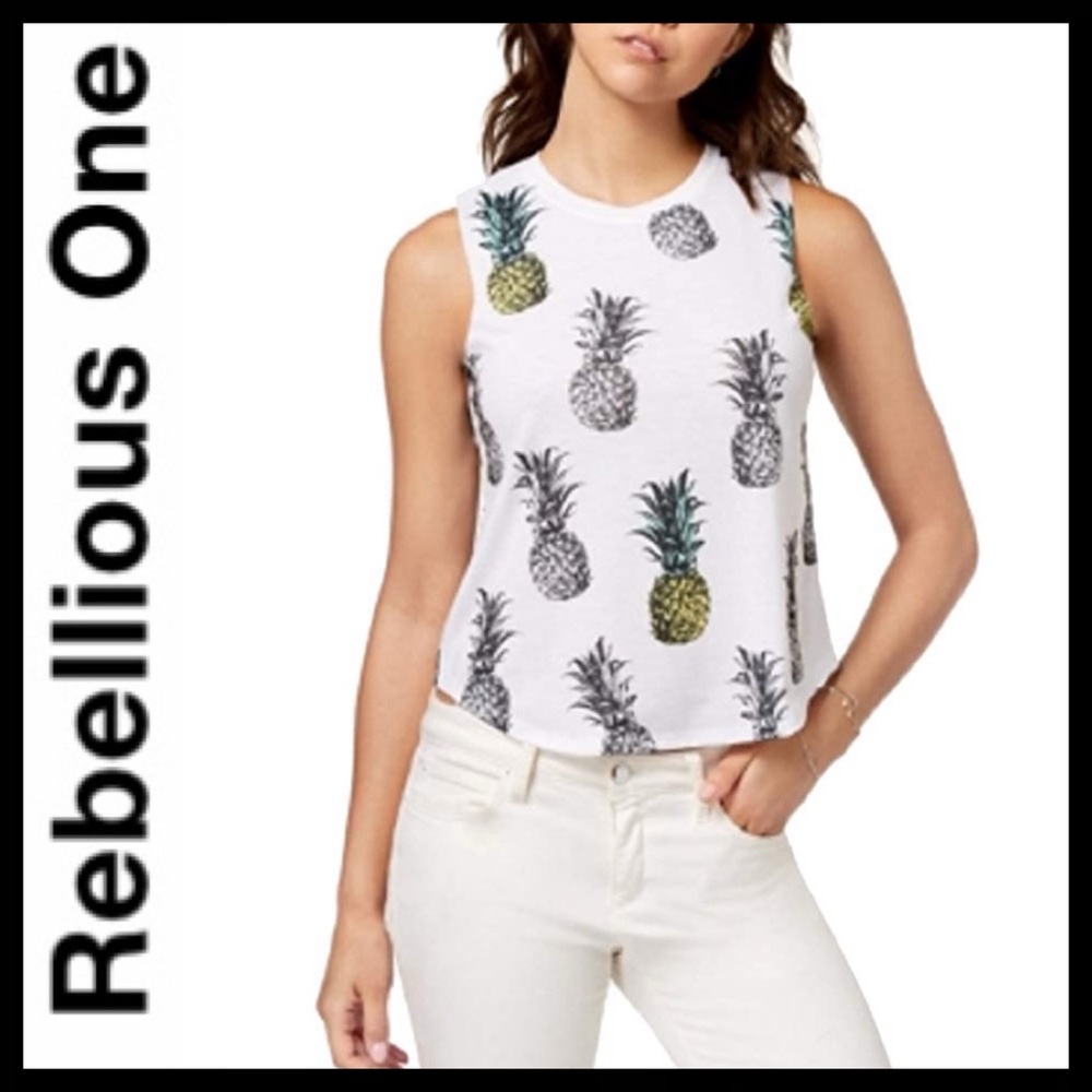 Rebellious One Pineapple Tank Top